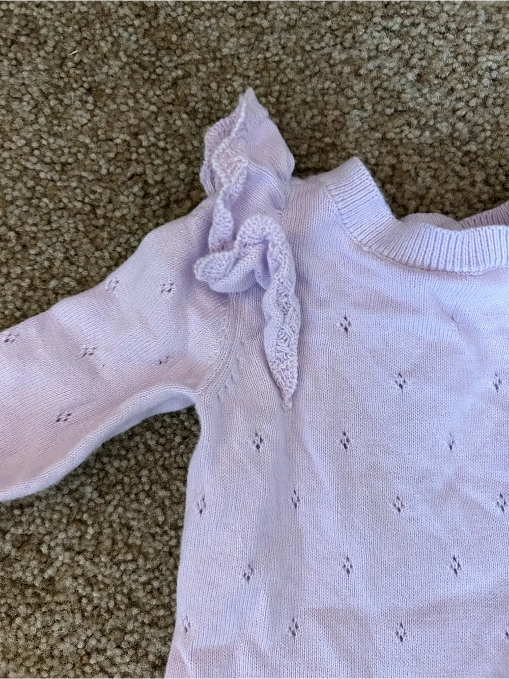 Oshkosh Knit Ruffle One-Piece Bodysuit